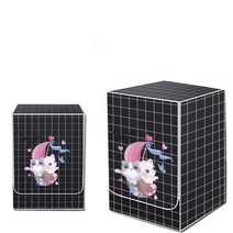 세탁기 커버 블랙 실링 키 초라한 비 및 건조기 전면 12kg 브라스템 방수 매트, 60x65x85cm XL, 44.A11 - 60x65x85cm  XL
