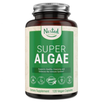 네스티드 네추럴스 오가닉 스피루리나와 클로렐라 파우더 120비건캡슐 Algae Organic Spirulina Chlorella Vegan Capsules Algae Organic, 상세내용참조, 없음