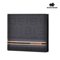 BISON DENIM 바이슨데님 남자 수제 가죽 슬림 반지갑 중지갑 N4527-3B