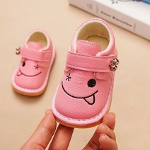 스마일 아기 삑삑이신발 유아 운동화 걸음마 소리나는 신발 아동 벨크로 슈즈