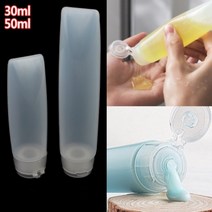 튜브형 플라스틱 소분 용기 손소독제 샴푸 세제 프라스틱 공병 천연 화장품 빈 통 마요네즈 케찹 꿀 시럽 튜브 캠핑 용품, 사이즈, 30ml