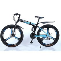 접이식자전거 미니 성인용 자전거 MTB 접이식 바퀴 두 개 차량 인증 크리스마스 선물 산악, blue1 3 _26Inch | 21