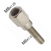 오토바이 사이드미러 백미러 스쿠터 리어 어댑터 m8 8mm 6mm m6 남성 여성 및, 없음