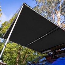 차량용 어닝 타프 차박 그늘막 자동차 캠핑 텐트 사이드, 업그레이드된 비닐 2x2.5+LED
