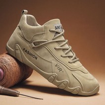 바이크 간지나는 숏부츠 Ankle Boots for Men Casual Plush Warm Snow Winter Sneaker Non Slip Work Shoes, [02] 40, 01 Khaki