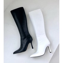 9cm 슬림라인 스틸레토 롱부츠