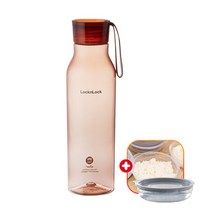 락앤락 디어물병 750ml [+가쯔 전자렌지 용기] 세트 트라이탄 보틀 헬스물통 2리터 1리터 마이보틀 투명 미니텀블러 어린이/초등학생/스포츠 추천, 핑크