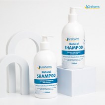 [그라함스] 내추럴 샴푸 500ml - 건조 민감성 두피 99%내추럴, 상세 설명 참조