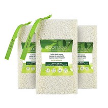 EcoTools 수세미 바디 스폰지 메시 그물 각질 제거 스크러버 남성 및 여성용 친환경 목욕 부드러운 클렌징 셀프 탠 프렙 비건 동물 실험 없음 에코툴즈