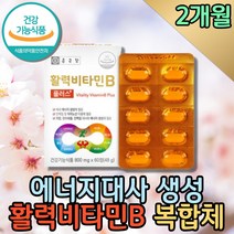 에너지대사 활력 비타민 메틸레이션 비타민B 컴플렉스 수험생 고용량 비타민제 비타민 비군 명품 식약처인증 고농축 필수 영양소 활성형 복합체 고등학생 공시생 바이타민 FOLICACID