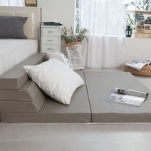 뜨란채 PU 5단150 접이식 매트리스 쇼파베드 침대 토퍼 매트