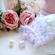 오브제트리 무지개 하트 석고사쉐(소), 리얼 플라워