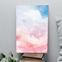 모던 감성 인테리어액자 미드 센츄리 그림 사진 캔버스 액자, 08. 파스텔 구름