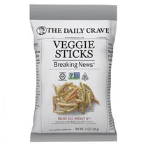 데일리크레이브 베지스틱 28g 24팩 브레이킹뉴스 The Daily Crave Veggie Sticks 1 Oz (Pack Of 24)