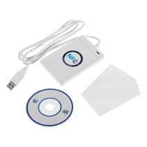 nfc 리더 usb acr122u 비접촉식 스마트 ic 및 라이터 복사기 5pcs uid 변경 가능한 태그 카드 키 fob