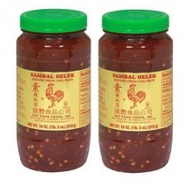 후이퐁 Huy Fong Sambal Oelek Ground Fresh Chili Paste 삼발 올렉 그라운드 후레쉬 칠리 페이스트 18oz(510g) 4팩, 1개, 1ml