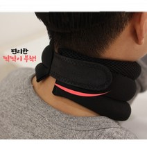 이지오케이 프리미엄 메쉬원단 찍찍이 목 디스크 목보호대, 2개