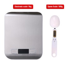 미세저울 업소용 카페 정밀 나노저울LCD 디스플레이를 가진 5/10kg 부엌 가늠자 디지털 방식으로 음식 체중, 04 5kgSpoon Scale