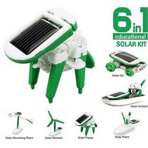 13 In 1 태양열 로봇 키트 DIY 조립 과학 교육 완구 어린이 변환 소년 선물 학교 줄기, [03] 6 in 1 no box