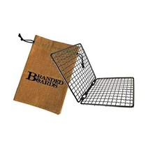 Branded Boards 부시크래프트 스테인리스 BBQ 폴딩 쿠킹 그릴 그레이트 캠핑 배낭여행 사냥 낚시, Folding Grill Bag