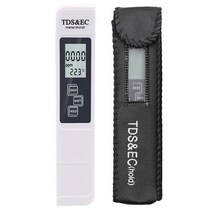 측량 검측디지털 수질 테스터 TDS EC 범위 0-9990 다기능 온도 측정기 물 순도 PPM, 01 white