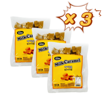 하이델 밀크 카라멜 브라질 프리미엄 캬라멜 780g x 3봉 당충전 졸음운전 사무실 간식, 밀크카라멜 780g X 3봉