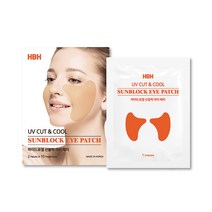 한웅메디칼 특허받은 HBH 하이드로겔 선블럭 골프패치 등산패치 라이딩패치 아이패치 20매 야외활동 자외선차단 및 피부보호, 1개, 1개