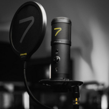 세븐림스 USB 마이크 콘덴서마이크 유튜브 방송용마이크 VLog SR-AU01-K2 (테이블스탠드)