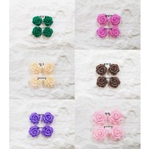 10mm 호마이카 장미장식/플라스틱 장미/리본공예