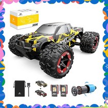[AS/배터리 2개]DEERC 300E 1:18 스케일 60km 하이 스피드 몬스터트럭 입문용 RC카 40분주행 브러쉬리스 모터 선물