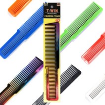 마스터 718 커트빗 바버샵 클리퍼용 커트빗 손잡이빗, 레인보우