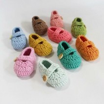 [천삼백케이] [러브컨츄리] (DIY)아기덧신(버튼용) 만들기, 블루