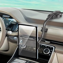 CarLife 삼성 갤럭시탭S8 플러스 울트라 태블릿 차량용 대쉬보드 흡착식 거치대, 블랙, 1개