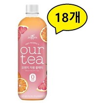 아워티 오렌지 자몽 블랙티 제로, 500ml, 18개입