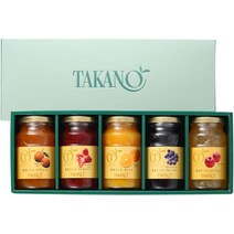콩포트 무화과잼 첫만남선물 신주쿠 다카노과일잼 5개입 각 150g (부사과 스트로베리 블루베리 살구 오렌지×각 1개) 과일잼 무첨가 선물 (상자 포장), 상품선택