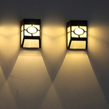 BLSK 쏠라등 태양광 태양열 조명 정원등 벽등, 웜화이트