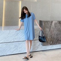 에스이엔몰 여름 얇은 시원한 편한 집순이 홈웨어 원피스 (8796226)