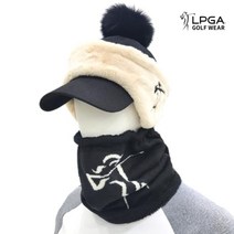 LPGA 골프 웨어 여성 겨울 퍼 니트 넥 워머 L205AC883P