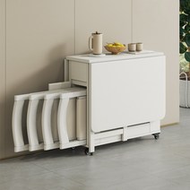 공간활용 접이식 식탁 폴딩 확장형 테이블 카페 보조 원룸 오피스텔 호텔 트랜스포머 식탁, 1.3m 나무 테이블