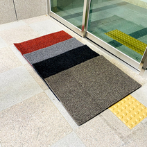 코일매트 흙먼지털이 건물입구 미끌림방지 신발털이발판 병원 작업장 출입문 두꺼운 바닥매트, 베이지, 코일매트 120x150cm