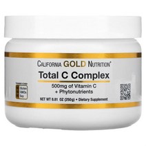 California Gold Nutrition 캘리포니아 골드 뉴트리션 토탈 비타민C 콤플렉스 피토뉴트리언트 500mg 250g, 1팩, 상세페이지 내 표시사항 참고