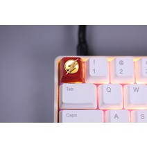 키보드 키캡 PG 주변 장치 DC 플래시 Keycap 기계식 키보드 수지 양각 성격 멋진 손 금속 질감 선물 예쁜 키캡, 1. 빨간색