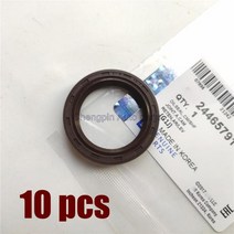 10X 프론트 엔진 크랭크 샤프트 오일 씰 OEM 24465791 Chevrolet Cruze Sonic Aveo T300 Opel Astra Zafira 용 타이밍 커버 씰