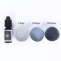 비누만들기 비누키트재미를 위한 10ML 수지 안료 양초 비누 DIY UV 에폭시 금형 쥬얼리 제작 용품 공예품, 11 Black Gray
