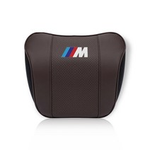BMW M퍼포먼스 차량용 3D 메모리폼 목베개 목쿠션 1/3/5/7시리즈, 브라운