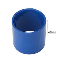 2m 14500 18650 26650 리튬 배터리 슬리브 슈즈 PVC 열 수축 튜브 필름, 65mm