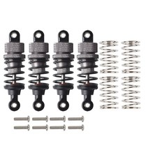 쇽업쇼바 rcaidong 4 pc 110 on road car 알루미늄 오일 쇼크 업소버tamiya tt-02tt-01m05m06hsphpi rc 드리프트 레이싱 업그레이드 용, 회색-55mm-4pcs