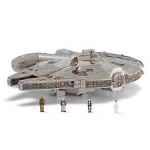 STAR WARS 마이크로 겔럭시 스쿼드론 밀레니엄 팔콘 한 솔로 츄바카 레아 오비완 케노비 피규어 포함, Vehicle