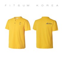핏섬 FITSUM 필드 노란색 유니폼 테니스 티셔츠 FIELD T 냉감 원단 남성용 배드민턴 탁구 배구 농구