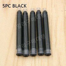 럭셔리 나무 만년필 대학생 입문 연습, 5개 블랙잉크, M